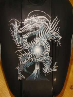 Bikers view of dragon