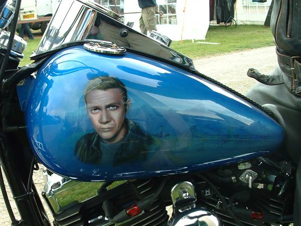 The other side showing Steve McQueen