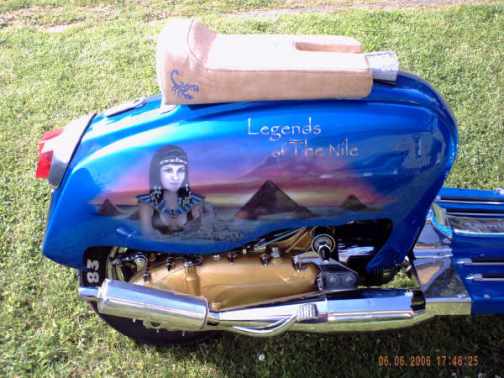 Cleopatra on Lambretta
