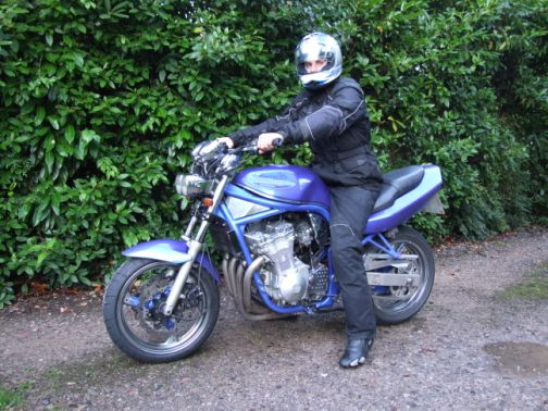Happy biker