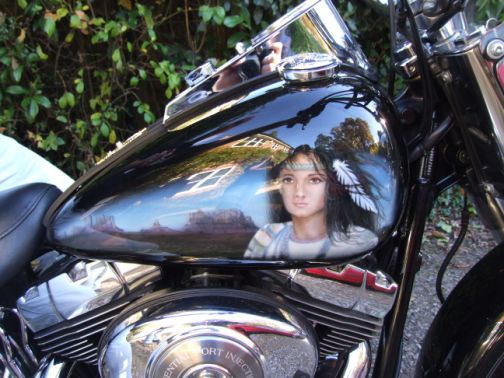 Airbrushed American Indian