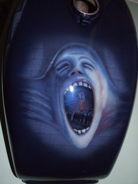 The Wall on top of Yamaha tank