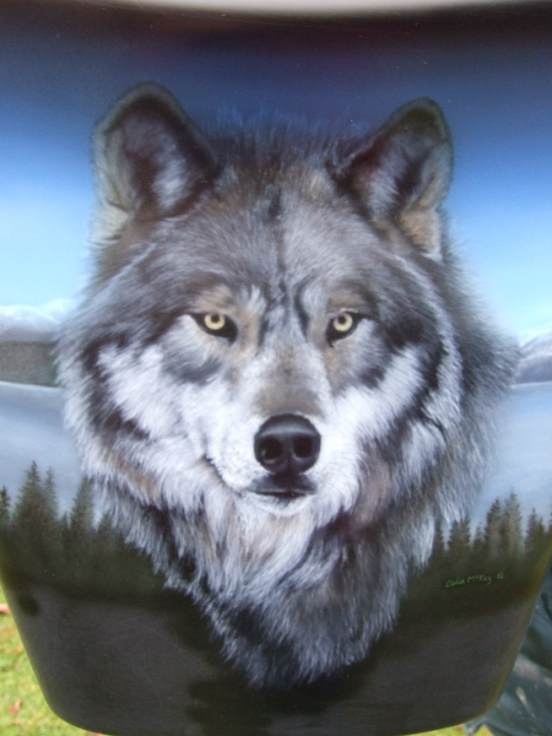 Detail of Wolf's head