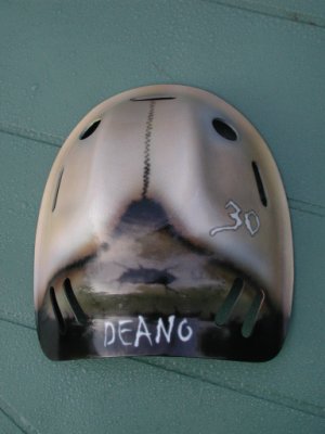 Rear view of Helmet